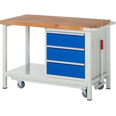 Rau. Absenkbare Werkbank Modell 8157, 1250 X 700 X 880mm Rau. Absenkbare Werkbank Modell 8157, 1250 X 700 X 880mm