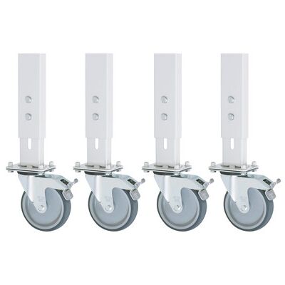 Rau. Rollensatz Arbeitstisch Serie Tom, Bauhöhe 150mm, 4 Lenkrollen Mit Feststeller Rau. Rollensatz Arbeitstisch Serie Tom, Bauhöhe 150mm, 4 Lenkrollen Mit Feststeller