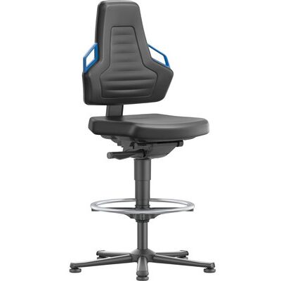 Bimos Nexxit Ergonomischer Bürostuhl - Schwarz, Blau Armlehnen, 580-830mm Bimos Nexxit Ergonomischer Bürostuhl - Schwarz, Blau Armlehnen, 580-830mm