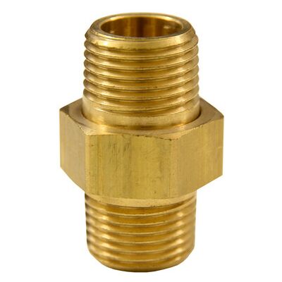 Elmag - 1/2in x 1/2in brass double nipple - Brass - Nipple Elmag - 1/2in x 1/2in brass double nipple - Brass - Nipple
