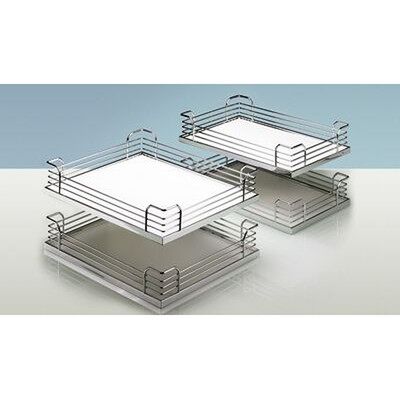 Hettich Eckschrankdrehauszug-Einhängetablare, Arena Classic 13890, Stahl Verchromt Hettich Eckschrankdrehauszug-Einhängetablare, Arena Classic 13890, Stahl Verchromt