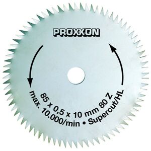 Proxxon Kreissägeblatt Super-Cut Ø85mm, 80 Zähne Proxxon Kreissägeblatt Super-Cut Ø85mm, 80 Zähne