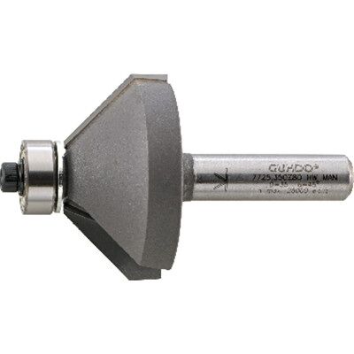 GUHDO Modell 35mm Holzfräser - 45° Fase, Hochleistung Wolframcarbid GUHDO Modell 35mm Holzfräser - 45° Fase, Hochleistung Wolframcarbid