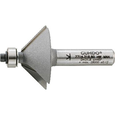 Guhdo Hw-Fasefräser Schaft-Ø8mm D31,8 L12,7 45°d Z2 Guhdo Hw-Fasefräser Schaft-Ø8mm D31,8 L12,7 45°d Z2