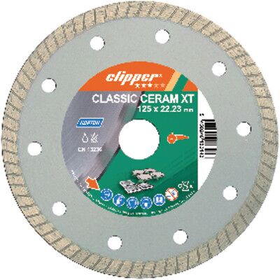 Symantec Clipper Diamantscheibe - Keramik Turbo - 115mm x 22,23mm - Diamantscheibe für dichte Materialien Symantec Clipper Diamantscheibe - Keramik Turbo - 115mm x 22,23mm - Diamantscheibe für dichte Materialien