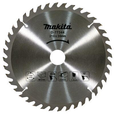 Makita Hm Sägeblatt 216x2,2x30mm 40z Makita Hm Sägeblatt 216x2,2x30mm 40z