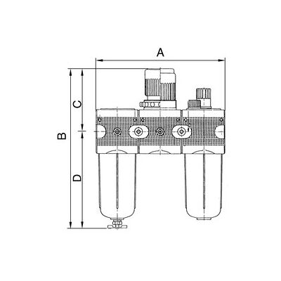 Riegler Wartungseinheit 3-Tlg. »multifix«, Mit Pc-Behälter, Bg 1, G 3/8 (Frl 12 K-Ha) Riegler Wartungseinheit 3-Tlg. »multifix«, Mit Pc-Behälter, Bg 1, G 3/8 (Frl 12 K-Ha)