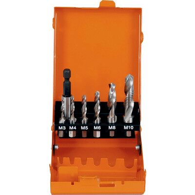 Projahn Kombi Gewindebohrer Bit Satz Hss-G 7tlg M3-M10 Projahn Kombi Gewindebohrer Bit Satz Hss-G 7tlg M3-M10