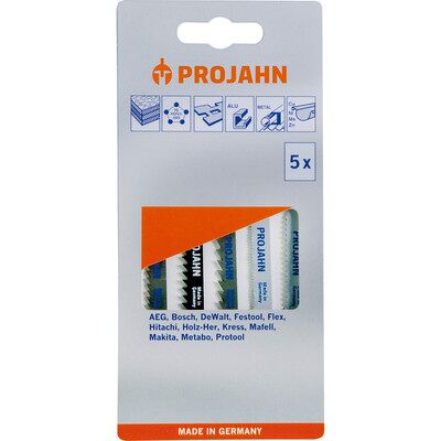 Projahn Sortiment Stichsägeblätter 5tlg. Allround inhalt Je 1stück: 63122, 63101, 63124, 63201, 63202 Projahn Sortiment Stichsägeblätter 5tlg. Allround inhalt Je 1stück: 63122, 63101, 63124, 63201, 63202