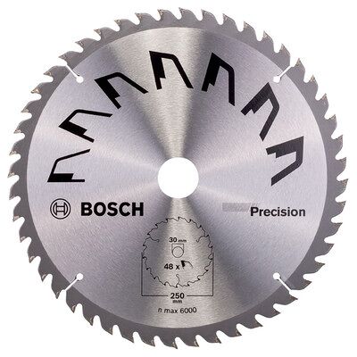 Bosch 2609256879 Kreissägeblatt - 250mm Hartmetall, 48 Zähne Bosch 2609256879 Kreissägeblatt - 250mm Hartmetall, 48 Zähne