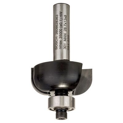 Bosch Fräser - 8mm Hartmetall für gebogene Kanten - 28,7mm Durchmesser Bosch Fräser - 8mm Hartmetall für gebogene Kanten - 28,7mm Durchmesser
