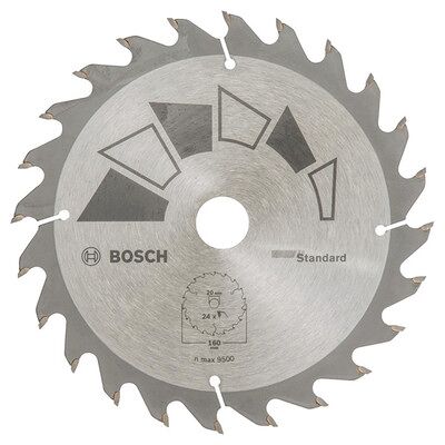 Bosch 2609256810 Hartmetallkreissägeblatt - 24 Zähne - Hartholz & Weichholz Bosch 2609256810 Hartmetallkreissägeblatt - 24 Zähne - Hartholz & Weichholz