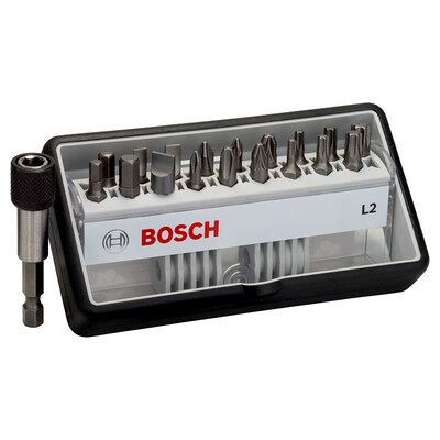 Bosch 2607002568 25 mm Extra Hart Robust Line Schraubenzieher-Set - 19 Teile Bosch 2607002568 25 mm Extra Hart Robust Line Schraubenzieher-Set - 19 Teile