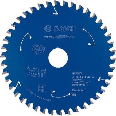 Bosch Akku-Kreissägeblatt Expert For Aluminium, 120 x 1,8/1,2 x 20, 42 zähne Bosch Akku-Kreissägeblatt Expert For Aluminium, 120 x 1,8/1,2 x 20, 42 zähne