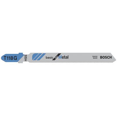 Bosch T118G Hochgeschwindigkeitsstahl Stichsägeschneiden - 5 Stück Bosch T118G Hochgeschwindigkeitsstahl Stichsägeschneiden - 5 Stück