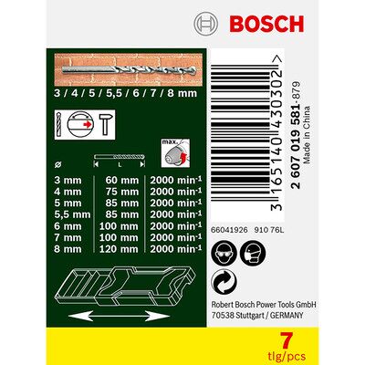 Bosch Mini-X-Line Steinbohrer-Set - Mauerwerk - 7 Teile Bosch Mini-X-Line Steinbohrer-Set - Mauerwerk - 7 Teile