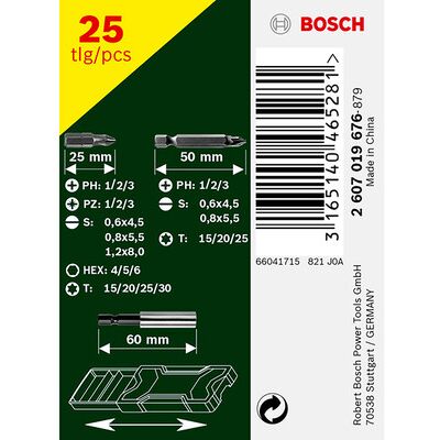 Bosch X-Line 25-teilig Schraubendreher-Bit-Set - Schraubendreher Bit-Set Bosch X-Line 25-teilig Schraubendreher-Bit-Set - Schraubendreher Bit-Set