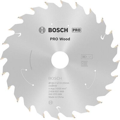 Bosch Pro wood Cordless Kreissägeblatt, 136 X 1,5 X 20 mm Bosch Pro wood Cordless Kreissägeblatt, 136 X 1,5 X 20 mm