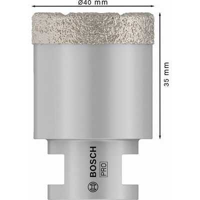 Bosch Pro Core Cutter Dry, 40 X 35 X 22,23 mm Bosch Pro Core Cutter Dry, 40 X 35 X 22,23 mm