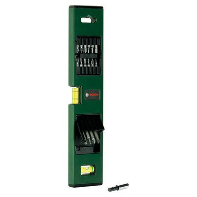 Bosch 2607017070 Schrauberbit-Set 17-teilig mit Wasserwaage Bosch 2607017070 Schrauberbit-Set 17-teilig mit Wasserwaage
