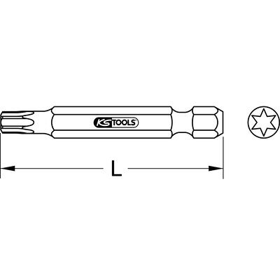 Kstools 1/4" Bit Torx,75mm, T8, 5er Pack Kstools 1/4" Bit Torx,75mm, T8, 5er Pack