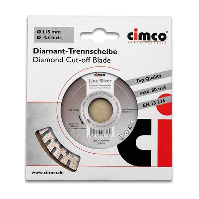 Cimco Diamant-Trennscheibe Putz Estrich Durchmesser 180 Cimco Diamant-Trennscheibe Putz Estrich Durchmesser 180
