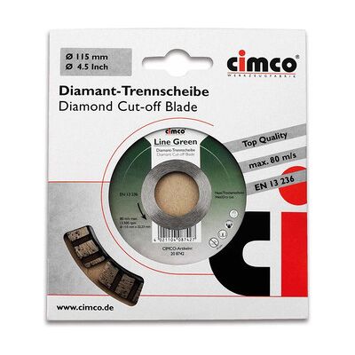Cimco Diamant-Trennscheibe Basalt Bordstein Durchmesser 125 Cimco Diamant-Trennscheibe Basalt Bordstein Durchmesser 125