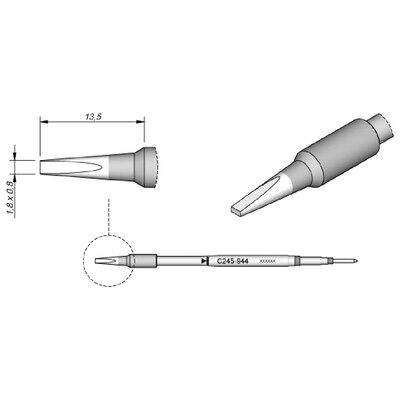 JBC C245 1,8mm Lötspets - Lötspitze für T245 JBC C245 1,8mm Lötspets - Lötspitze für T245
