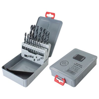 Dönges Spiralbohrersatz 1-13mm, 25-Teilig, Din 338 N, Hss, Rollgewalzt Dönges Spiralbohrersatz 1-13mm, 25-Teilig, Din 338 N, Hss, Rollgewalzt