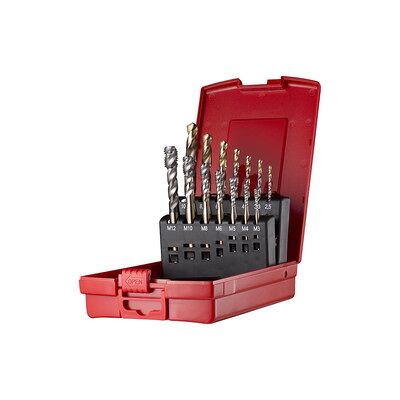 Dormer M3-M12 Gewindebohrer Set - 14 Stück Hochleistungsstahl Dormer M3-M12 Gewindebohrer Set - 14 Stück Hochleistungsstahl