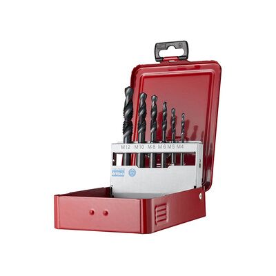 Dormer Gewindeschneider-Set - M4 bis M12, 6 Stück Dormer Gewindeschneider-Set - M4 bis M12, 6 Stück