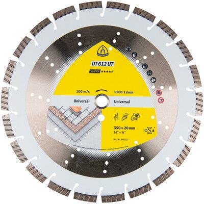 Klingspor Dt 612 Ut - Turbo Segmente - Diamanttrennscheibe Klingspor Dt 612 Ut - Turbo Segmente - Diamanttrennscheibe