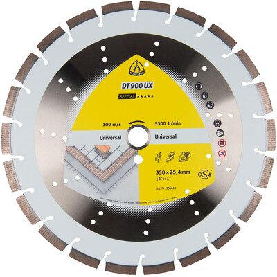Klingspor Diamanttrennscheibe Dt 900 Ux, 400 X 3,6 X 20mm 26 Segmente 40 X 3,6 X 12mm Klingspor Diamanttrennscheibe Dt 900 Ux, 400 X 3,6 X 20mm 26 Segmente 40 X 3,6 X 12mm