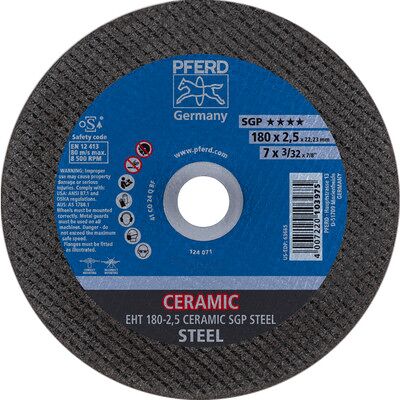 Pferd Trennscheibe Eht 180x2,5x22,23 Mm Gerade Ceramic Speziallinie Sgp Steel Für Stahl Pferd Trennscheibe Eht 180x2,5x22,23 Mm Gerade Ceramic Speziallinie Sgp Steel Für Stahl