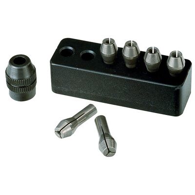 Proxxon Micromot-Stahlspannzangen, 6 Stück Von 1 Bis 3,2mm, Mit Halter Proxxon Micromot-Stahlspannzangen, 6 Stück Von 1 Bis 3,2mm, Mit Halter