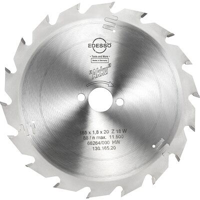 Edessö HW Kreissägeblatt für Akku 165 x 1,8 x 20mm Edessö HW Kreissägeblatt für Akku 165 x 1,8 x 20mm