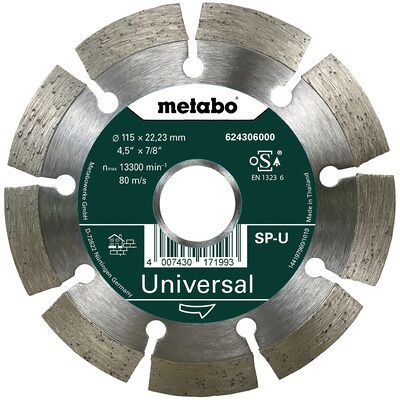 Metabo 624295000 - Diamantscheibe - 115mm, Segmentiert, Für Beton Metabo 624295000 - Diamantscheibe - 115mm, Segmentiert, Für Beton