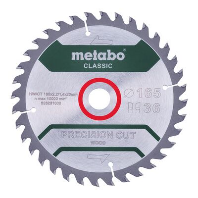 Metabo Präzisionssägeblatt Holz - Classic - 36 Zähne - Kreissägeblatt Metabo Präzisionssägeblatt Holz - Classic - 36 Zähne - Kreissägeblatt