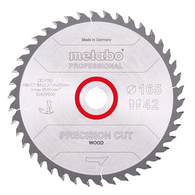 Metabo Kreissägeblatt 165x20mm Z42 - Professionelles Holzschnittblatt Metabo Kreissägeblatt 165x20mm Z42 - Professionelles Holzschnittblatt