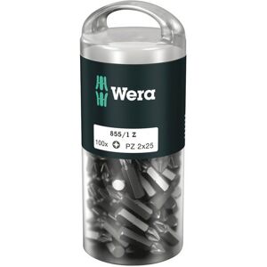 Wera® - Bit Für Kreuzschlitz Pozidriv 855/1 Z Diy, Pz 2 X 25mm, 100-Er Pack