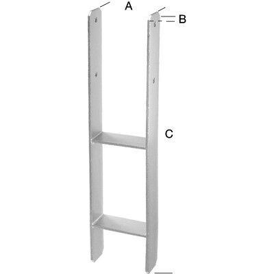 Hadra 101mm Feuerverzinkter Pfostenträger - Pfostenträger Hadra 101mm Feuerverzinkter Pfostenträger - Pfostenträger