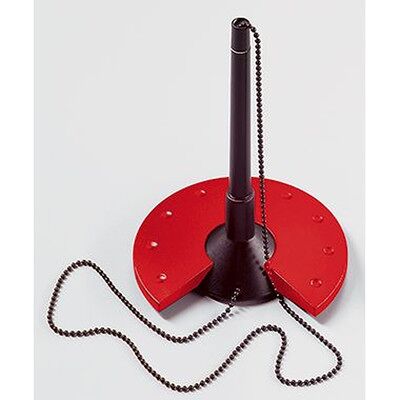 Helit Kugelschreiberständer H6359092 10x15,5x10cm Kette Sw/rt Helit Kugelschreiberständer H6359092 10x15,5x10cm Kette Sw/rt