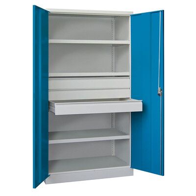 Pavoy Schwerlastschrank 36365-104-003-735512 Ral 7035/5012 Pavoy Schwerlastschrank 36365-104-003-735512 Ral 7035/5012