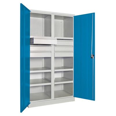 Pavoy Schwerlastschrank 36366-104-003-735512 Ral 7035/5012 Pavoy Schwerlastschrank 36366-104-003-735512 Ral 7035/5012