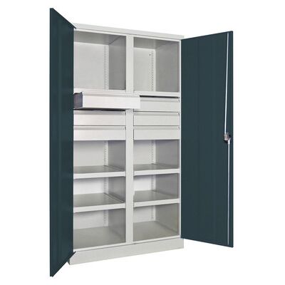 Pavoy Schwerlastschrank 36366-104-003-735716 Ral 7035/7016 Pavoy Schwerlastschrank 36366-104-003-735716 Ral 7035/7016