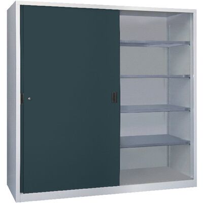 Pavoy Schwerlastschiebetürenschrank 30332-200-400-735716 Ral7035/7016 Pavoy Schwerlastschiebetürenschrank 30332-200-400-735716 Ral7035/7016