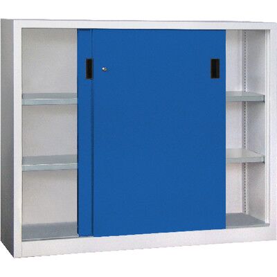 Pavoy Schwerlastschiebetürenschrank 30331-150-400-735510 Ral7035/5010 Pavoy Schwerlastschiebetürenschrank 30331-150-400-735510 Ral7035/5010