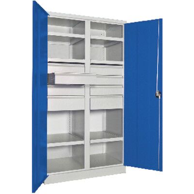 Pavoy - Heavy-duty cabinet - 1950 mm - gray/blue - cabinet Pavoy - Heavy-duty cabinet - 1950 mm - gray/blue - cabinet