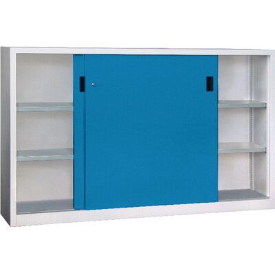Pavoy Schwerlastschiebetürenschrank 30331-200-400-735512 Ral7035/5012 Pavoy Schwerlastschiebetürenschrank 30331-200-400-735512 Ral7035/5012