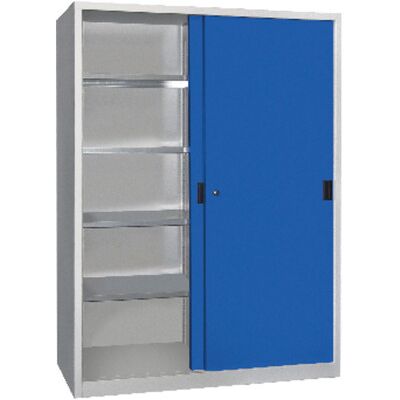 Pavoy Schwerlastschiebetürenschrank 30332-150-400-735510 Ral7035/5010 Pavoy Schwerlastschiebetürenschrank 30332-150-400-735510 Ral7035/5010
